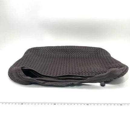 Bottega Veneta Veneta Hobo Maxi Dark Brown Lambskin Leather 52cm