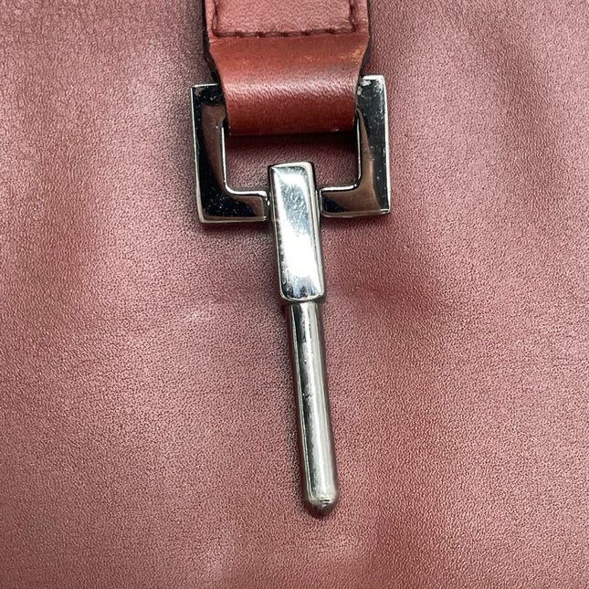 Gucci Jackie Vintage Medium Burgundy Leather Silver Hardware