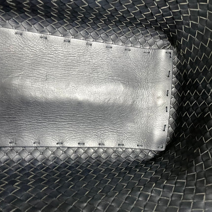 Bottega Veneta Cabat Large Intreccio Leather Tote Bag Black 40cm