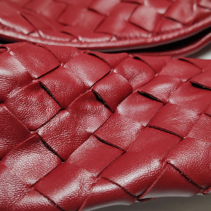Bottega Veneta Hop Hobo Large Red Intrecciato Leather 45cm