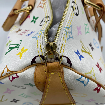 Louis Vuitton x Takashi Murakami Speedy 40 White Multicolor