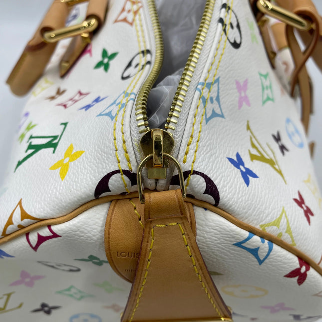 Louis Vuitton x Takashi Murakami Speedy 40 White Multicolor