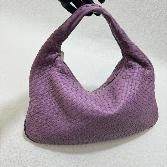 Bottega Veneta Hobo Bag Lambskin leather Lilac Lavender Purple Medium 47cm-Luxbags