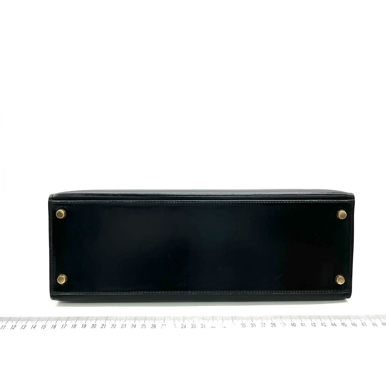 Hermes Kelly 32 Sellier Black Box Leather Gold HW 1987