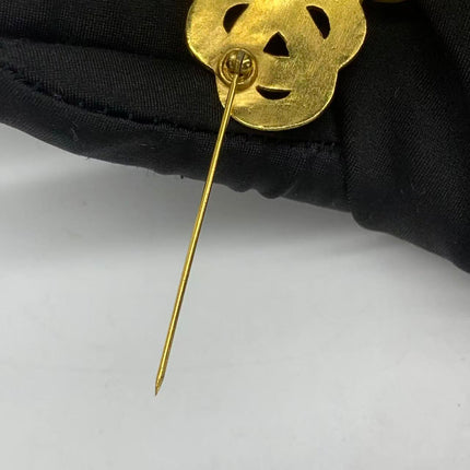 Chanel Coco Mark Vintage Gold CC Logo Brooch, 1997