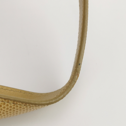 Sold Gucci Jackie Vintage Yellow Gold Exotic Lizard-skin Leather Shoulder Bag