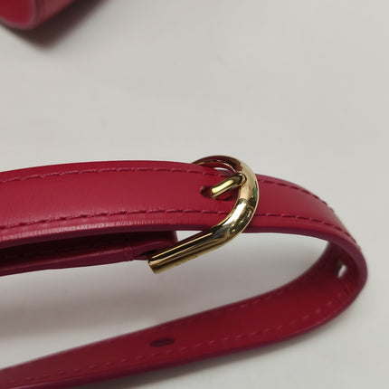 Delvaux Brilliant Mini Red Calfskin Leather Top Handle Crossbody Bag