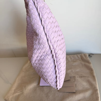 Bottega Veneta Veneta Hobo Medium Baby Lilac Purple Intrecciato Leather Bag 41cm