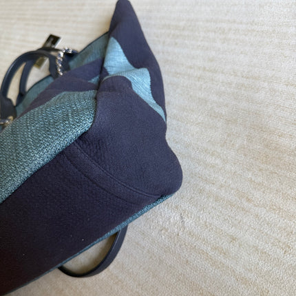 Chanel Deauville Tote Medium Navy Denim Top Handle