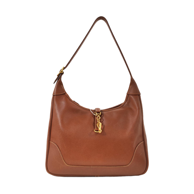 Hermès Trim 31 Gold Brown Epsom Leather Shoulder Bag-Luxbags