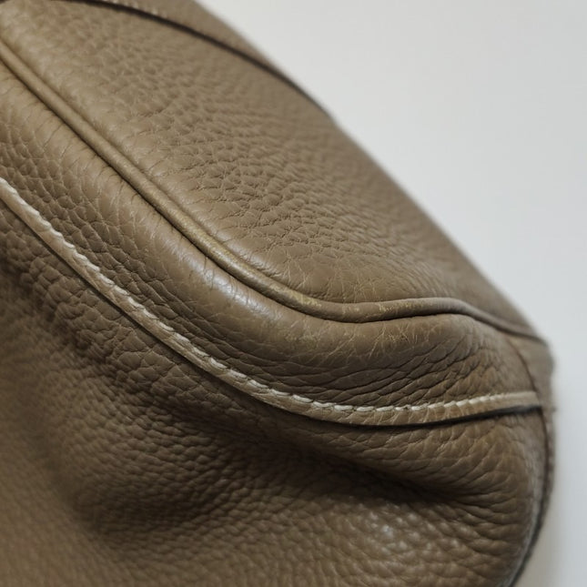 Hermes Garden Party 36 Etoupe Grey Calfskin Leather Handbag 2012