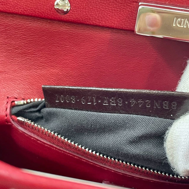 Sold Fendi Peekaboo Red Leather