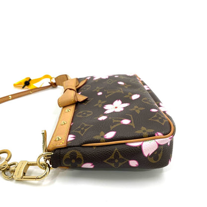 Louis Vuitton x Takashi Murakami Cherry Blossom on Brown Monogram Pochette Accessoire