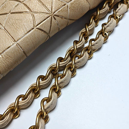 Chanel Paris-Moscou Moujik Flap Bag Beige Gold Lambskin Flap Bag