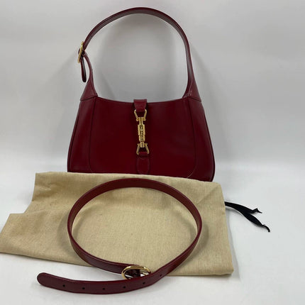 Gucci Jackie 1961 Red Leather Bag Small Shoulder Bag