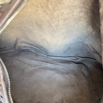 Bottega Veneta Veneta Intrecciato Hobo Bag Large Dark Chocolate Brown Lambskin leather 47cm