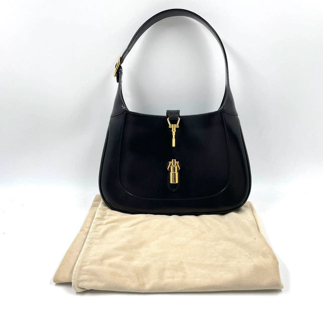 Sold Gucci Jackie 1961 Black Leather Bag Small without Strap