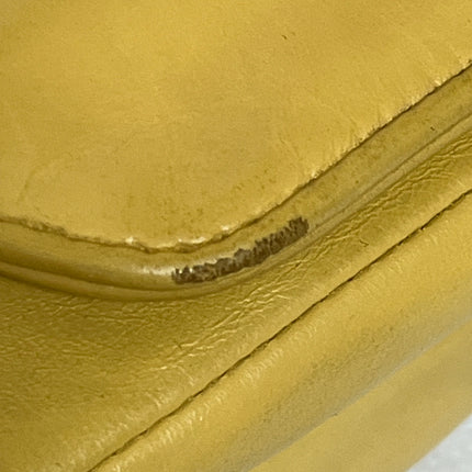 Chanel Diana CC Flap Bag Small Vintage Yellow Lambskin Leather with 24k Gold HW, 1991-1994