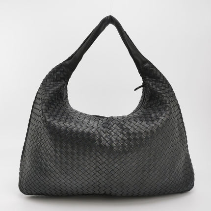 Bottega Veneta Veneta Hobo Maxi Black Leather 51cm