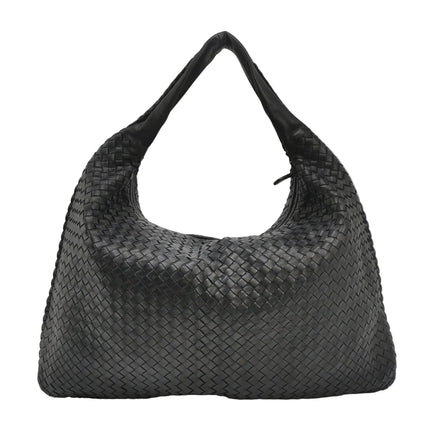 Bottega Veneta Veneta Hobo Maxi Black Leather 52-54cm
