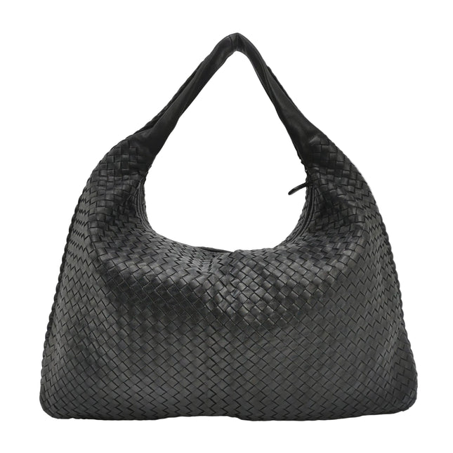 Bottega Veneta Veneta Sac Hobo Maxi en Cuir Noir 52-54cm