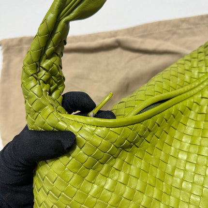 Sold Bottega Veneta Hobo Bag Large Leather Mela Green 47cm