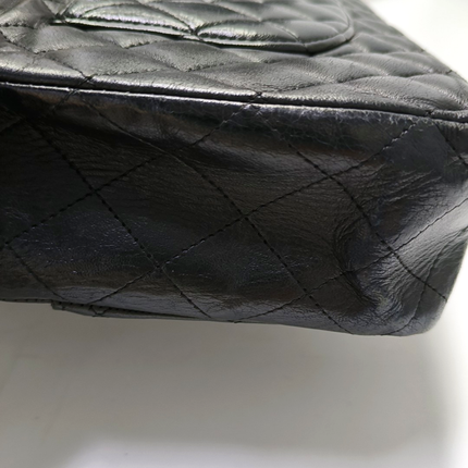 Chanel Timeless Classic Flap Medium Black Lambskin Leather Gold Hardware
