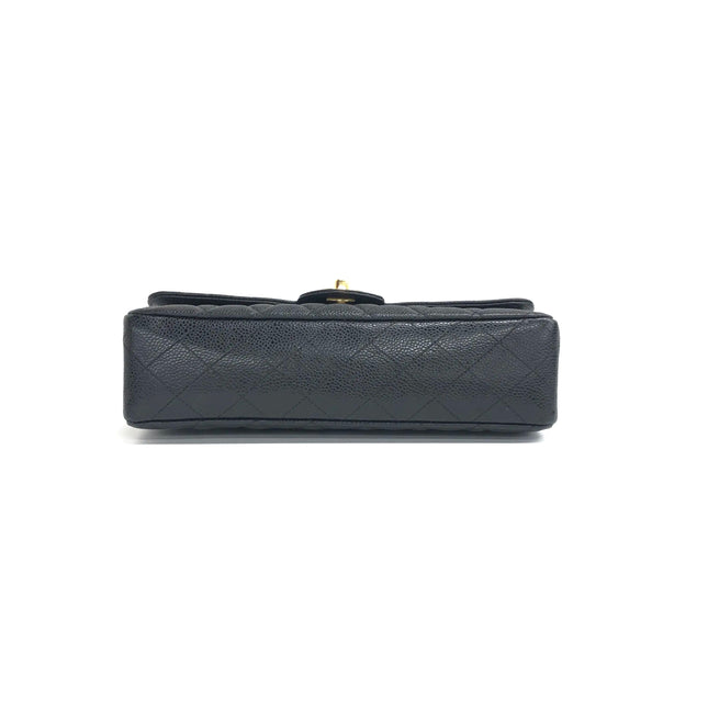 Chanel Classic Flap Medium 2014 Black Caviar Leather Gold Hardware