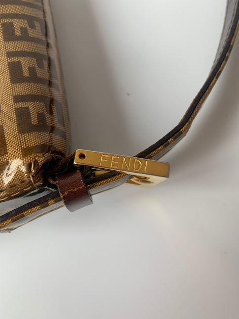 Sold FENDI Baguette Zucchini Print Patent Leather