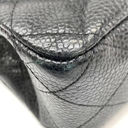 Chanel Classic Flap Medium 2014 Black Caviar Leather Gold Hardware