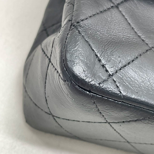 Chanel Classic Flap Vintage Black Lambskin Leather with 24k Gold Hardware, 1989-1991