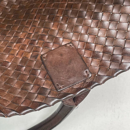 Sold Bottega Veneta Cabat Large Intreccio Leather Tote Bag Dark Chocolate Brown