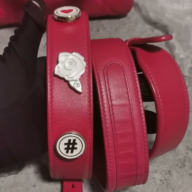 Sold Lady Dior Small My Abcdior Red Lambskin Cannage Leather