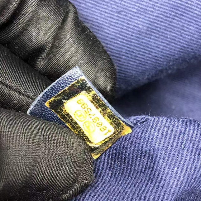 Chanel Deauville Tote Medium Navy Denim Top Handle 2012