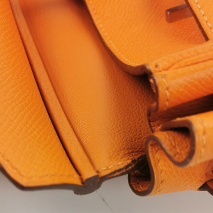 Hermes Birkin 25 Orange H 93 Epsom Leather Palladium Hardware-Luxbags