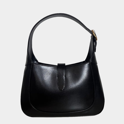Sold Gucci Jackie 1961 Black Leather Bag with Adjustable Strap