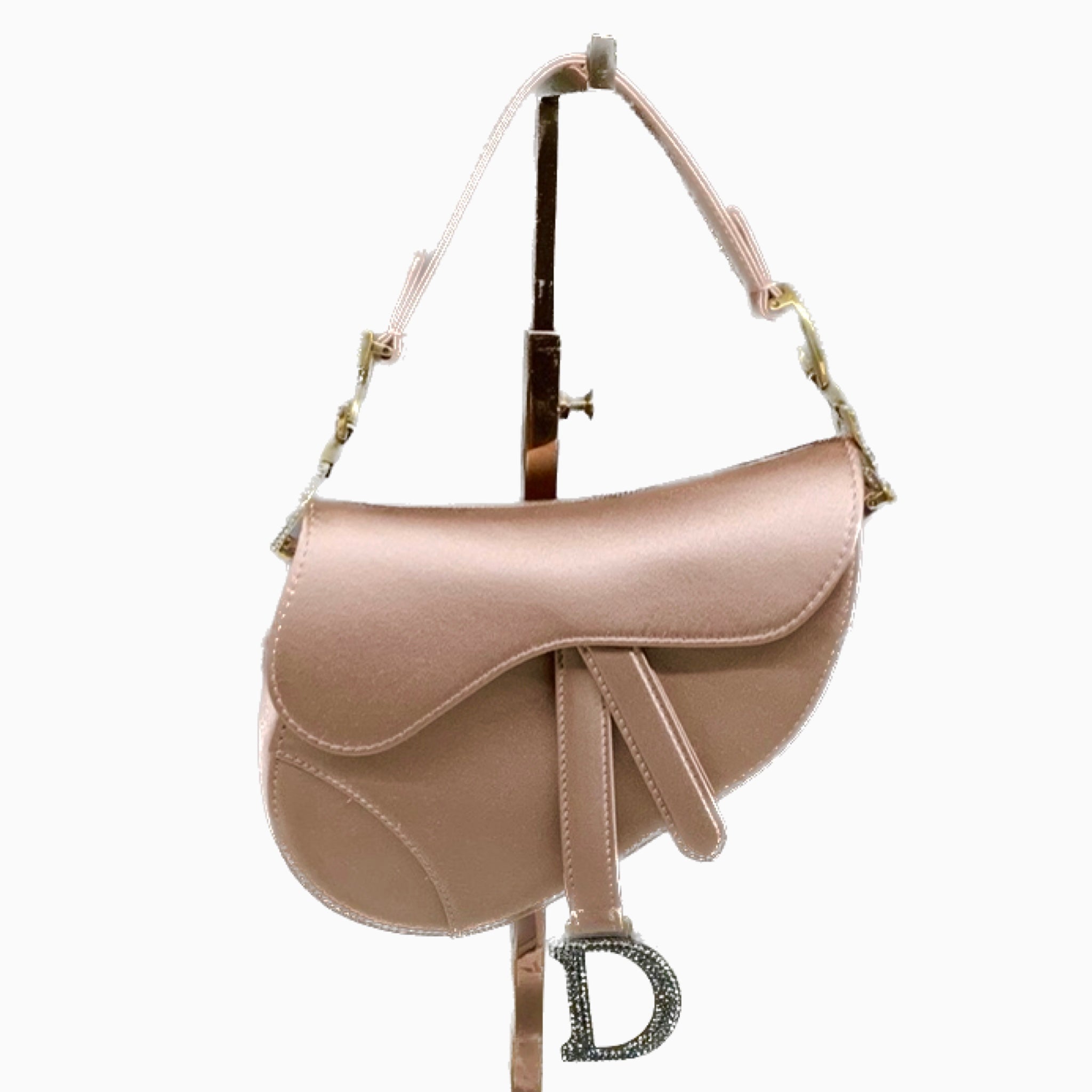 Dior silk saddle on sale bag