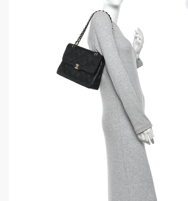 Chanel Paris Limited  Black Lambskin Leather with Bi-color Hardware