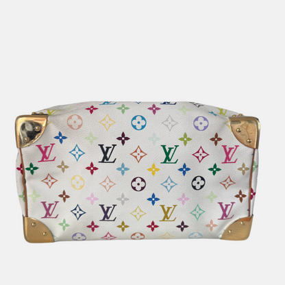 Louis Vuitton x Takashi Murakami Speedy 30 Lock White Multicolor