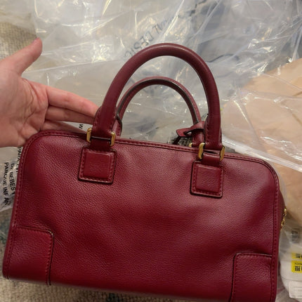 Loewe Amazona 28 in Red Leather Dragon Special Edition