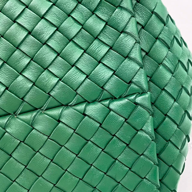 Sold Bottega Veneta Cabat Large Intreccio Leather Tote Bag Dark Green with Pouch 40cm