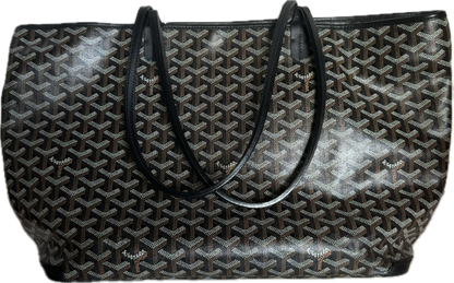 Goyard Artois GM Large Black French Bulldog Reinforced Corners and Zipper