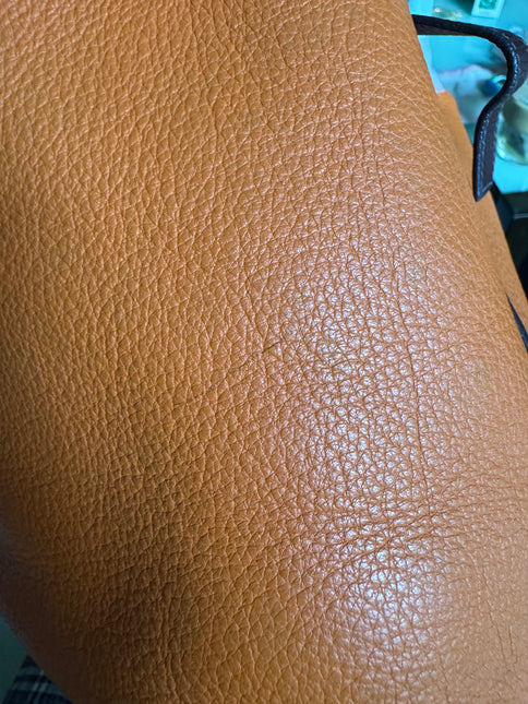 Hermes Picotin 18 Orange  Brown Strap Clemence Taurillon Leather 2003