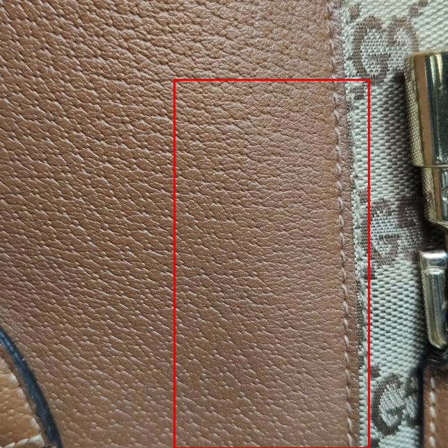 Gucci Piston Lock Brown Bardot Small Vintage Handbag