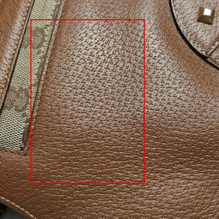 Gucci Piston Lock Brown Bardot Small Vintage Handbag