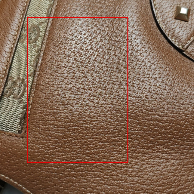 Gucci Piston Lock Brown Bardot Small Vintage Handbag