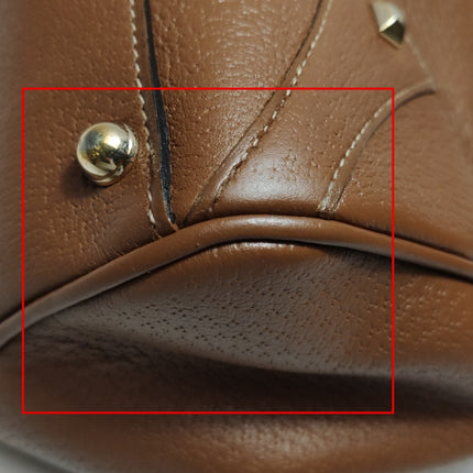 Gucci Piston Lock Brown Bardot Small Vintage Handbag
