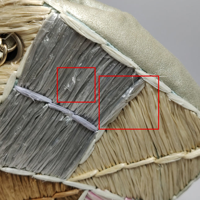 Chanel Timeless Classic Flap Medium Rare Patchwork Multicolor Straw Raffia Gold Hardware, 2011