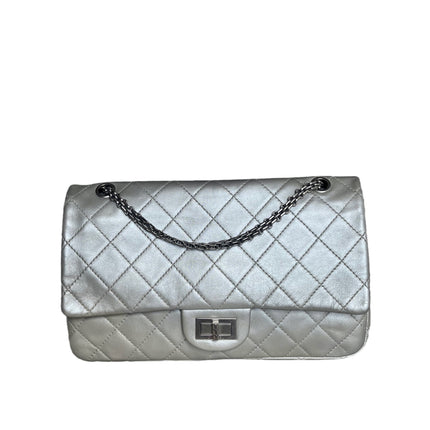 Sold Chanel 2.55 Large Silver-Luxbags