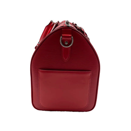 Sold Louis Vuitton x Supreme Keepall Bandouliere Size 45 Red Epi Leather Supreme